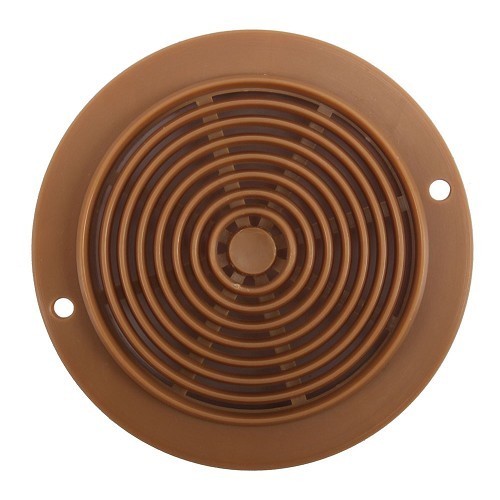  78 mm round plastic ventilation grille, brown - CF12608-1 