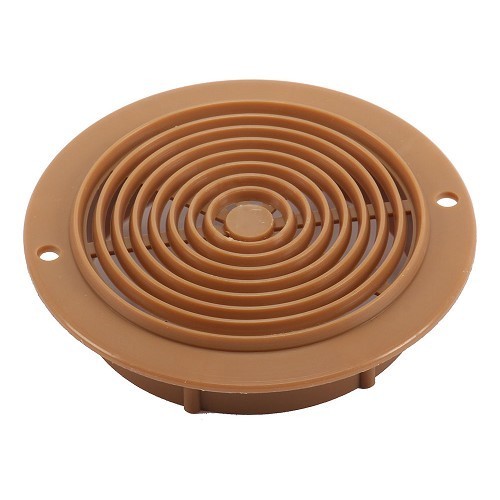  78 mm round plastic ventilation grille, brown - CF12608 