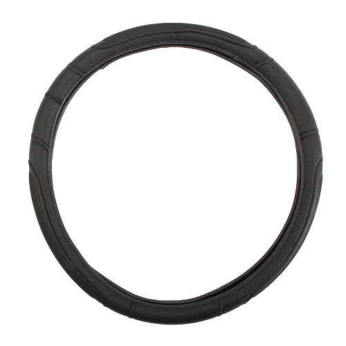 Black steering wheel cover Diameter 37-39 cm - CF12803