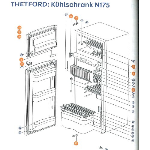 Thetford N175 Fridge Wiring Diagram - Wiring Diagram