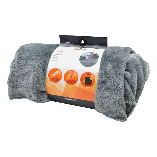 Plaid Polair grey anthracite INCAR 150x120 cm - CF13665