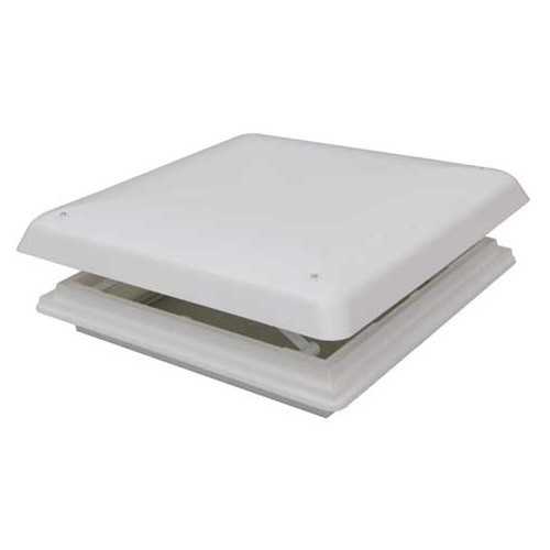  Chantal white handle skylight 40x40 cm with fly screen and blackout blind - CF13879-1 