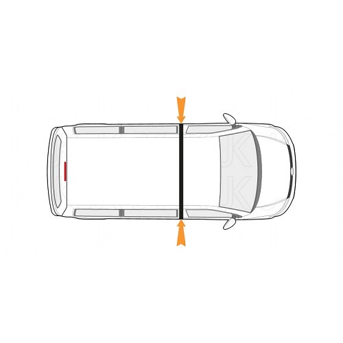 Rideaux de séparation cellule cabine pour VOLKSWAGEN T6 et T6.1  - CF13940