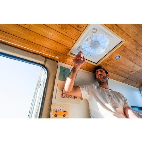 Lanterneau Turbo Vent Premium Blanc Fiamma  - CF13956