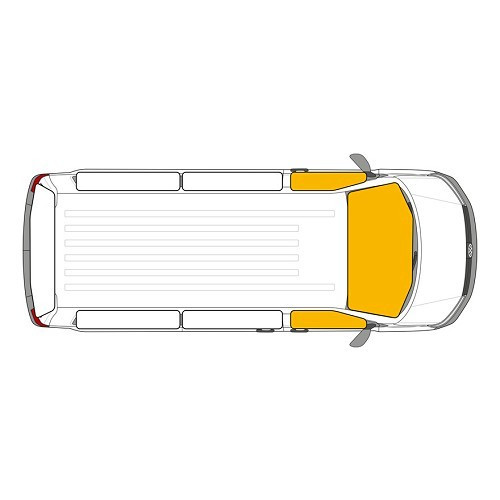  Tenda isolante per parabrezza e finestrini laterali per VW T7 - 7 strati - CF13998-1 