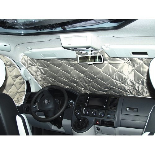  Insulating windshield and side window curtain for VW T7 - 7 layers - CF13998 
