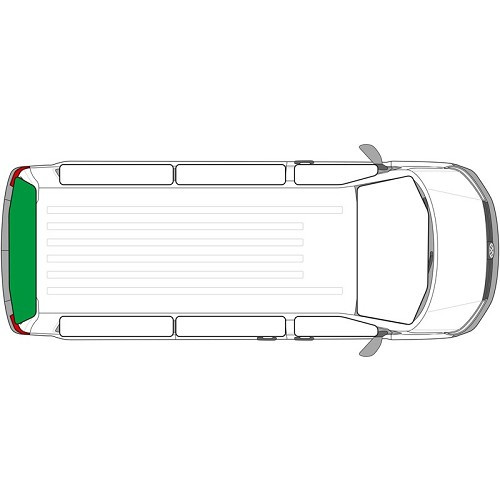  Cortinas interiores para portas traseiras duplas VW T7 a partir de 2021 - CF14000-5 