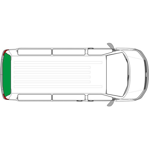 VW T7 double rear door interior curtains from 2021 - CF14000