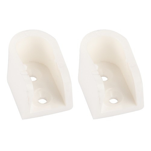 Set of 2 plastic closet brackets diameter 16mm - CF14049