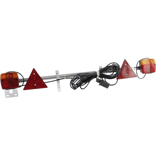     
                
                
    Supporto in metallo con illuminazione targa per rimorchio + cavo 4 m - CP10449
