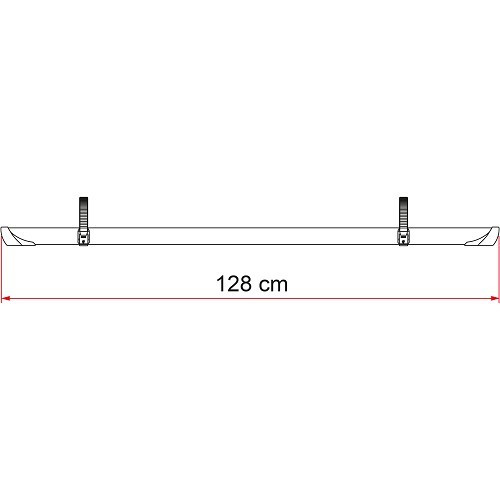  QUICK PRO 128 cm rail voor CARRY BIKE 2 schuifriemen - CP10601-1 