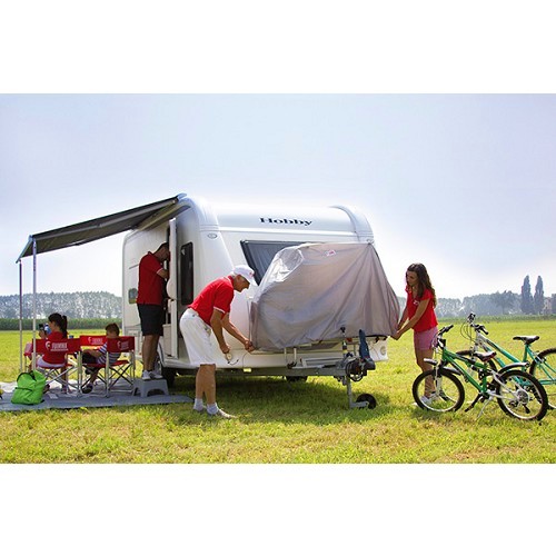     
                
                
    Housse de protection 2 vélos BIKE COVER CARAVAN FIAMMA - version restylée 2020 - CP10606
