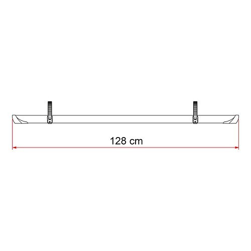 QUICK PRO Schiene 128 cm DEEP BLACK für CARRY BIKE 2 verschiebbare Gurte - CP10847