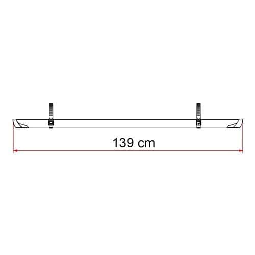  Rail Plus GREY 139 cm voor fietsendrager CARRY BIKE Fiamma - CP10852-1 