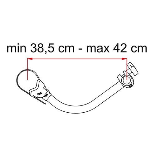  BIKE BLOCK PRO 3 DEEP BLACK brazo para CARRY BIKE - L mini: 38.5 -L maxi: 42 cm - CP10889-1 
