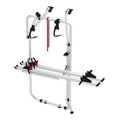     
                
                
    Porte-vélos CARRY BIKE FIAMMA pour VW Transporter T5 avec 2 portes arrière - gris aluminium - version restylée 2023 - CP10912
