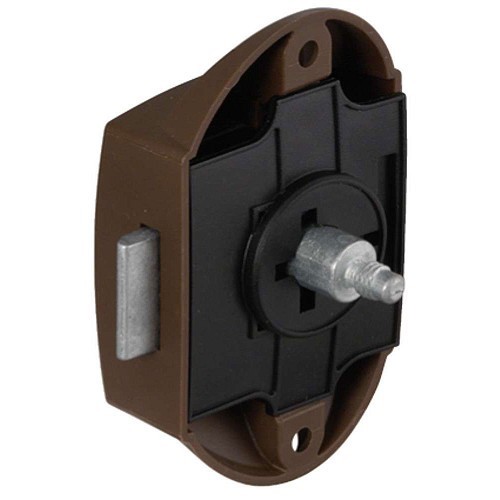 Serratura a rotazione Push Lock, pomolo a rosetta da 16 mm marrone - CQ10070