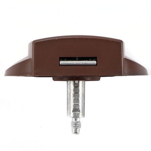 Brown push-lock lock case - notched version - CQ10071
