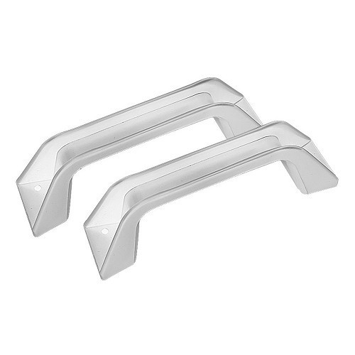 Set di 2 maniglie bianche con interasse 150 mm - 4 fori - senza coprivite - CQ10377