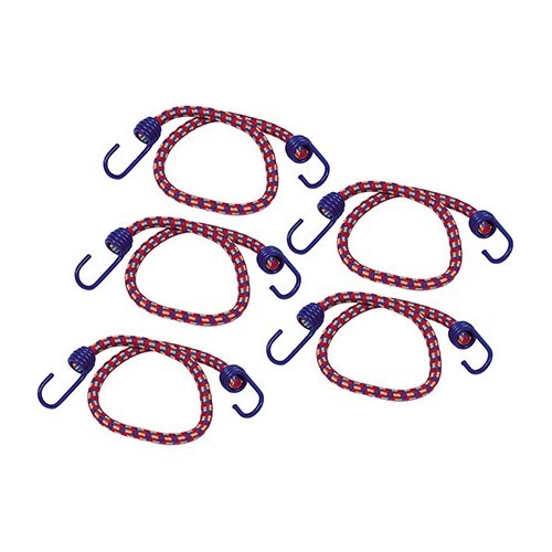  Tendeurs élastiques 60 cm + crochets - kit de 5 - CS10808 