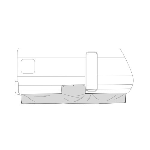 Jupe latérale caravane 450 x 60 grise SKIRTING CARAVAN FIAMMA - CS11227