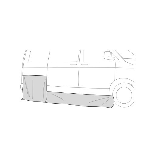  Saia lateral SKIRTING VW T5 / T6 FIAMMA - CS11245-1 