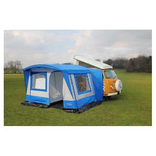  Blue/grey DRIVE AWAY 200x340cm van canopy - stand-alone - for 2 people. - CS11450 