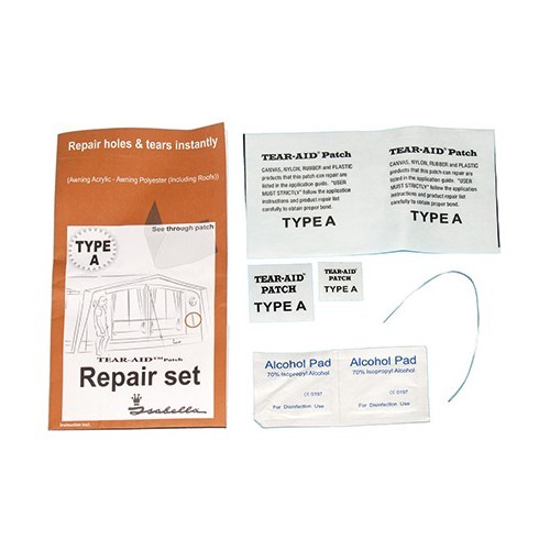  Kit de réparation de toile acrylique Isabella pour auvents et tentes. - CS11521 