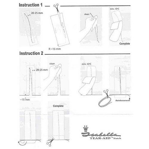  Kit di riparazione in PVC Isabella per tende e tendoni. - CS11522-1 
