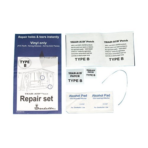  Kit de réparation de toile PVC Isabella pour auvents et tentes. - CS11522 
