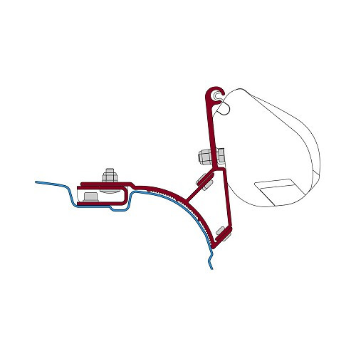     
                
                
    Blind adapter F35 Pro KIT VW ??T5 & T6 MULTIVAN TRANSPORTER without roof rail - CS11605
