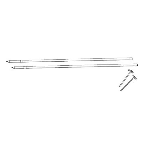  KIT Fiamma POLES for awning overhang - CS11861-2 