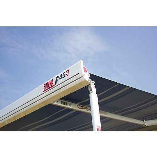 Tenda da sole F45S 230 FIAMMA - Larghezza della tenda: 231 cm - Tessuto: Royal Grey - Custodia: bianca. - CS11981