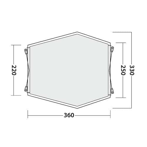  Tente hayon Van Wood-Crest OUTWELL - 220x230x360 cm - CS12351-8 