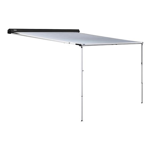 Markise OMNISTORE 3200 Gehäuse - Füße grau graues Tuch - L: 300 cm -THULE - CS12417