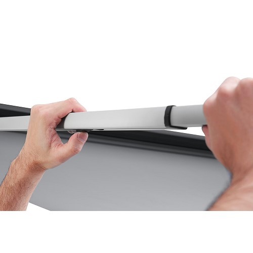 Markise OMNISTORE 3200 Gehäuse - Füße grau graues Tuch - L: 300 cm -THULE - CS12417