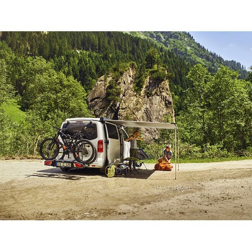 Markise OMNISTORE 3200 Gehäuse - Füße grau graues Tuch - L: 300 cm -THULE - CS12417