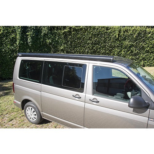  F40 Van 270 awning with black case and legs Royal Grey Fiamma fabric - CS12438-3 