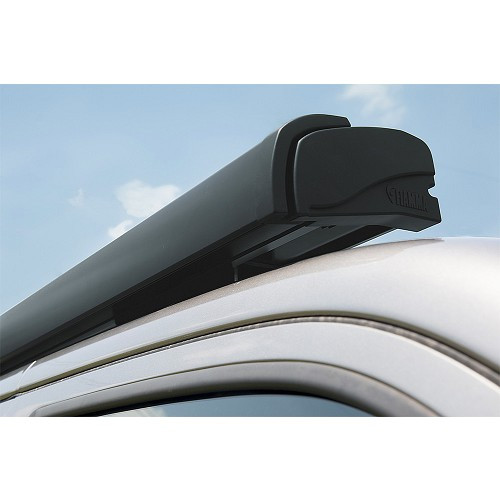 Tenda F40 Van 270 con cassonetto e gambe nere Tessuto Fiamma Grigio Reale - CS12438