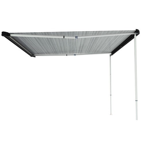  F40 Van 270 awning with black case and legs Royal Grey Fiamma fabric - CS12438-9 