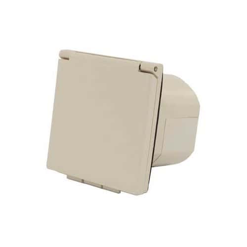  CEE17 16A recessed male socket - male connection - beige case - CT10206-1 