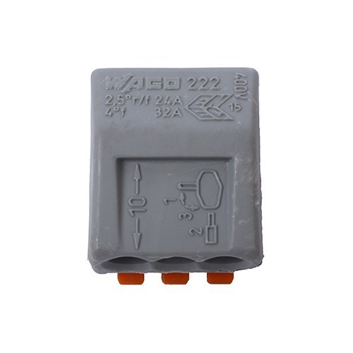  3-connection terminal - sections 0.08 to 4 mm² - CT10297-3 
