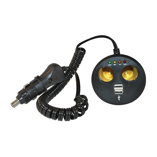     
                
                
    Double multi-outlet 12V and 24V with 2 USB sockets - CT10414
