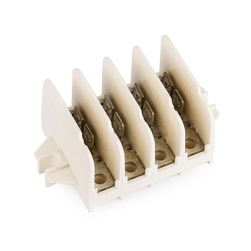     
                
                
    Bloc répartiteur 20 connections cosses plates 6.3 mm² - CT10440
