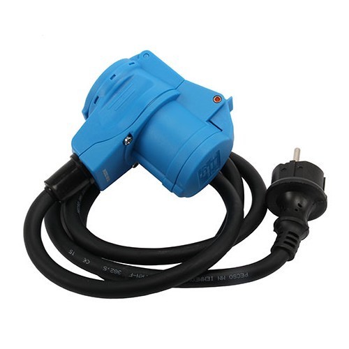 CEE Schuko elbow adaptor with indicator light. - CT10467