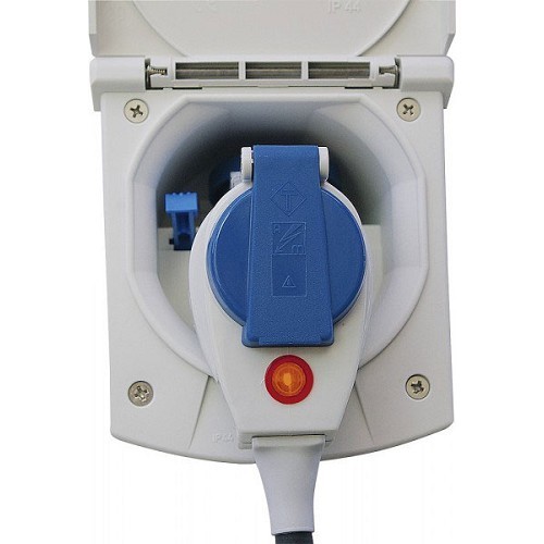  CEE Schuko elbow adaptor with indicator light. - CT10467-6 
