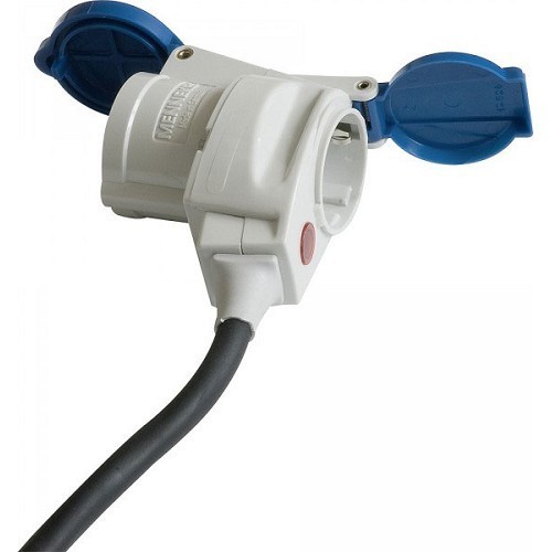  CEE Schuko elbow adaptor with indicator light. - CT10467 