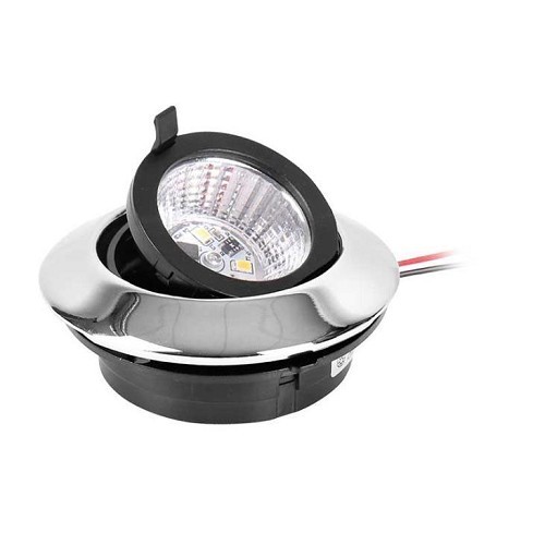     
                
                
    Spot encastrable et orientable LED 1.8W 10 - 15,2 V - finition chrome - CT10741
