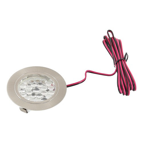     
                
                
    Spot encastrable fixe LED 1.7W 12 V - finition inox brossé - CT10742
