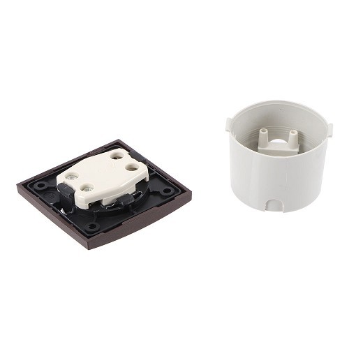 Single brown switch complete with 12V/230V Integro BERKER - CT10784